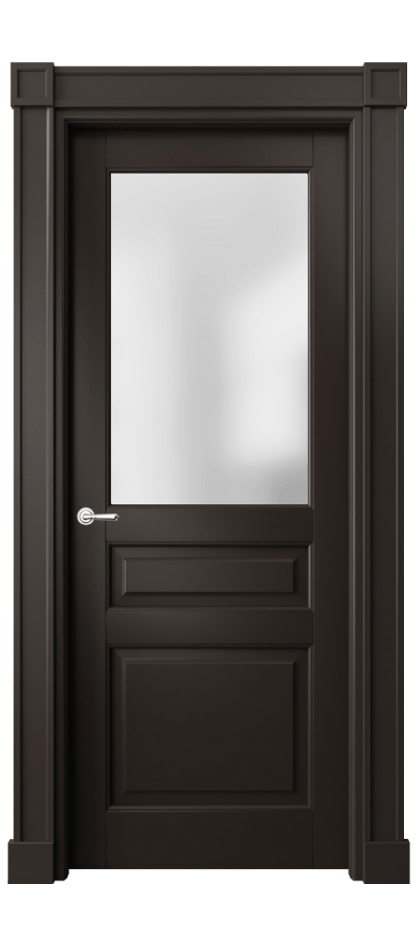 Межкомнатная дверь Тоскана Плано 6304 Матовый антрацит Сатинированное стекло Цена 191960 сом | Volhovec