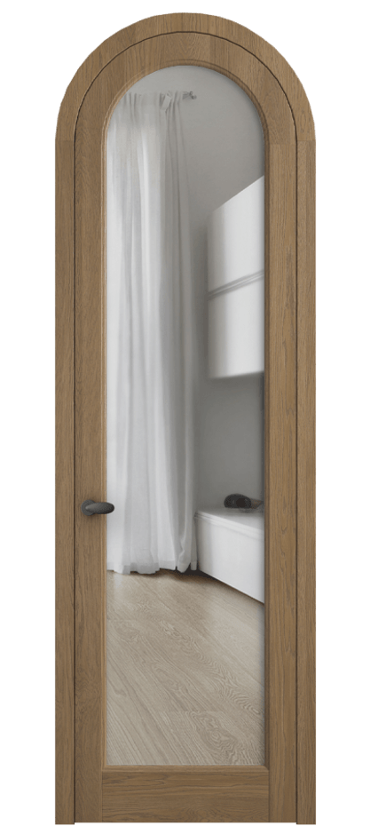 Межкомнатная дверь Палаццо 6814 Дуб мускатный матовый Прозрачное стекло Цена 306710 сом | Volhovec