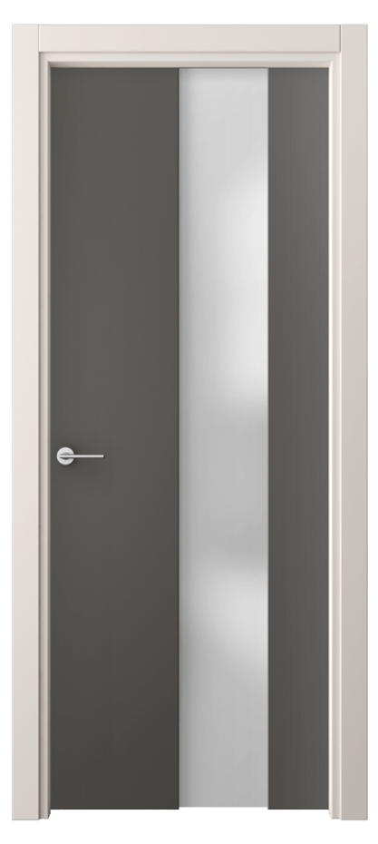 Межкомнатная дверь Freedom 4226 ПЭТ графитовый Сатинированное стекло Цена 44840 сом | Volhovec