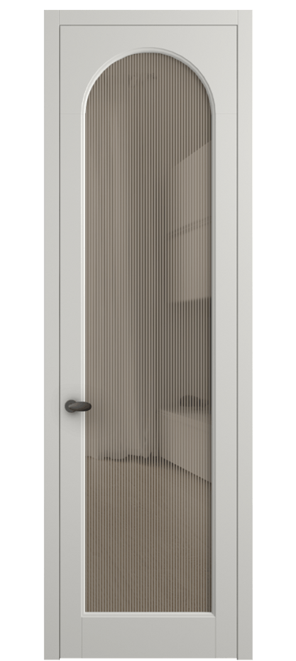 Межкомнатная дверь Палаццо 6804 Матовый серый Рифлёное бронзовое стекло "Дюна", триплекс Цена 150010 сом | Volhovec