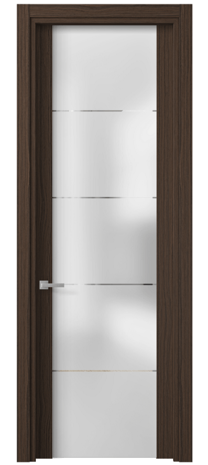 Межкомнатная дверь Планум 4114 Экзотик трюфельный матовый Сатинированное стекло с гравировкой «КВАДРО», триплекс Цена 91140 сом | Volhovec