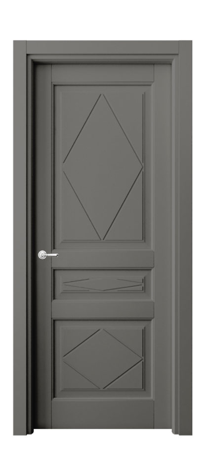 Дверь межкомнатная Тоскана Ромбо 6345 Матовый классический серый Гладкий наличник МКЛС Цена 151710 сом Наличники уже входят в базовый комплект. Фабрика дверей Волховец 8 (800) 551 43 19 Межкомнатная дверь Тоскана Ромбо 6345 Матовый классический серый Цена 151710 сом | Volhovec