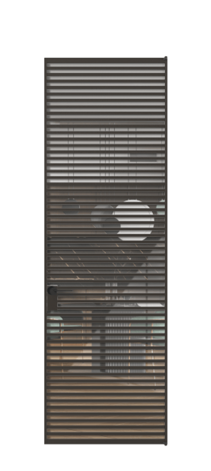 Алюминиевая дверь АЛПЛ040.07 Алюминий антрацит Рефлективное прозрачное стекло "Stopsol", калёное, 6мм. Без короба ААН Цена 266520 Стоимость комплекта двери включает:
1. Полотно (600/650/700/750/800/850/900/950*2000-2400 мм).
2. Короб
3. Комплект фурнитуры (2 торцевые петли и магнитный замок с ответной планкой). Фабрика дверей Волховец 8 (800) 551 43 19 Алюминиевая дверь АЛПЛ040.07 Алюминий антрацит Рефлективное прозрачное стекло "Stopsol", калёное, 6мм Цена 266520 | Volhovec