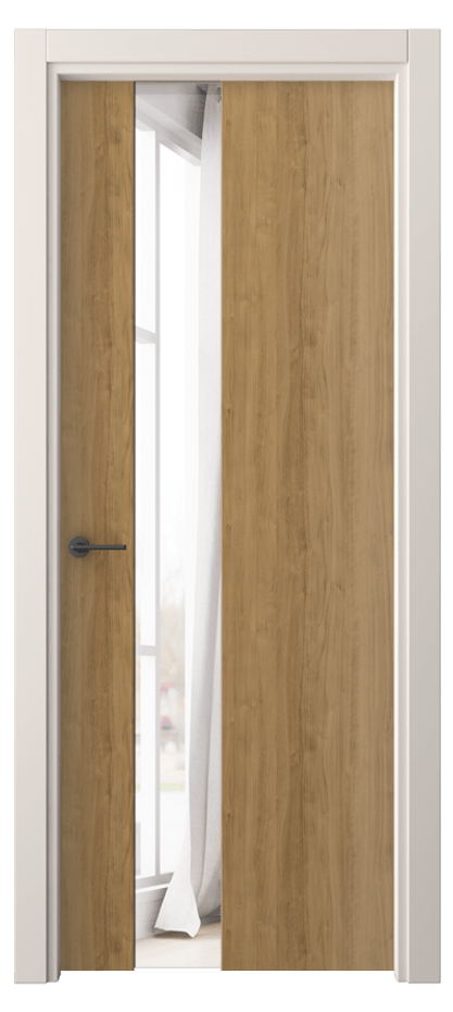 Межкомнатная дверь Freedom 4224 Грецкий орех Двустороннее зеркало, триплекс, 6 мм Цена 58680 сом | Volhovec