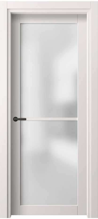 Межкомнатная дверь Нео 2108 ПЭТ кремово-серый Сатинированное стекло Цена 46150 сом | Volhovec