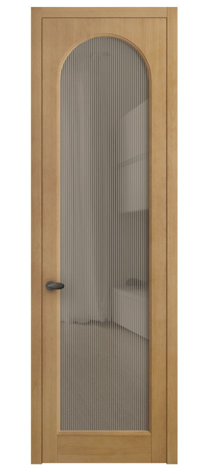 Межкомнатная дверь Палаццо 6804 Бук натуральный матовый Рифлёное бронзовое стекло "Дюна", триплекс Цена 189690 сом | Volhovec