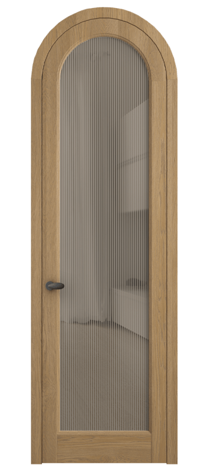 Межкомнатная дверь Палаццо 6814 Дуб пшеничный матовый Рифлёное бронзовое стекло "Дюна", триплекс Цена 309180.2 сом | Volhovec