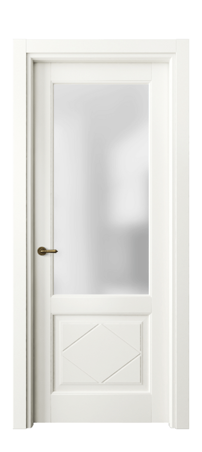 Межкомнатная дверь Тоскана Ромбо 6342 Матовый жемчужный Сатинированное стекло Цена 138460 сом | Volhovec