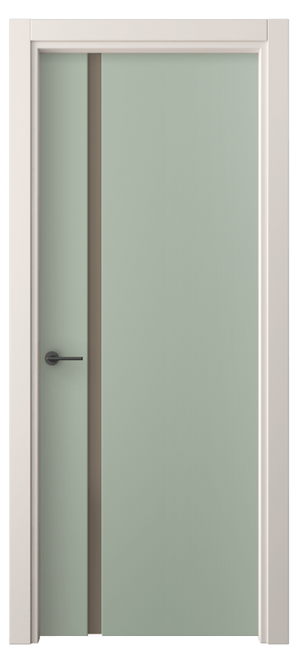 Межкомнатная дверь Фридом 4222 ПЭТ светло-оливковый Сатинированное бронзовое стекло, триплекс Цена 46230 сом | Volhovec