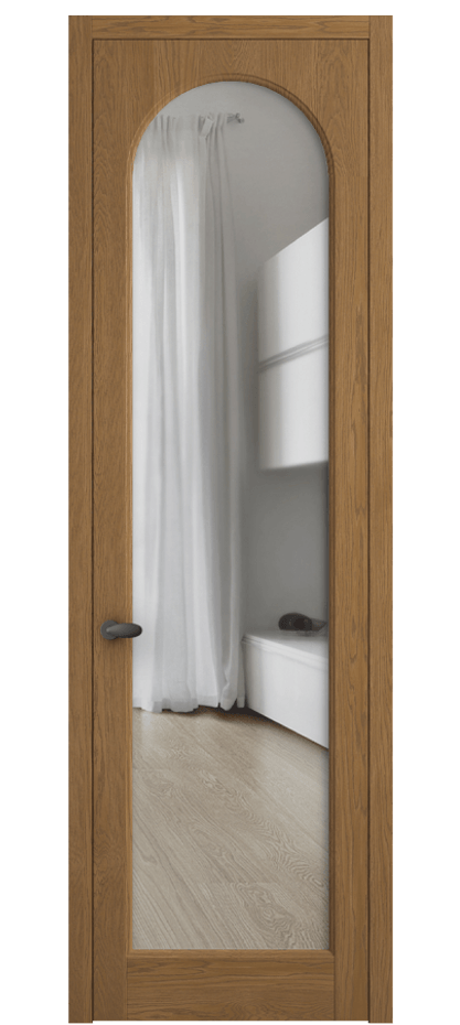 Межкомнатная дверь Палаццо 6804 Дуб пряный матовый Прозрачное стекло Цена 222080 сом | Volhovec