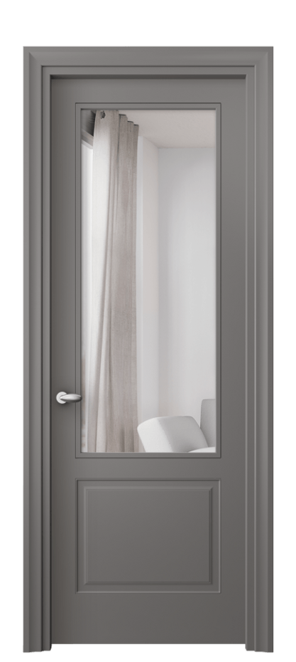 Межкомнатная дверь Esse 8552 Матовый классический серый Двустороннее зеркало, триплекс, 7 мм Цена 99150 сом | Volhovec