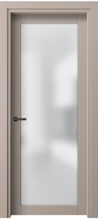 Межкомнатная дверь Нео 2102 ПЭТ серо-коричневый  Сатинированное стекло Цена 38801 сом | Volhovec
