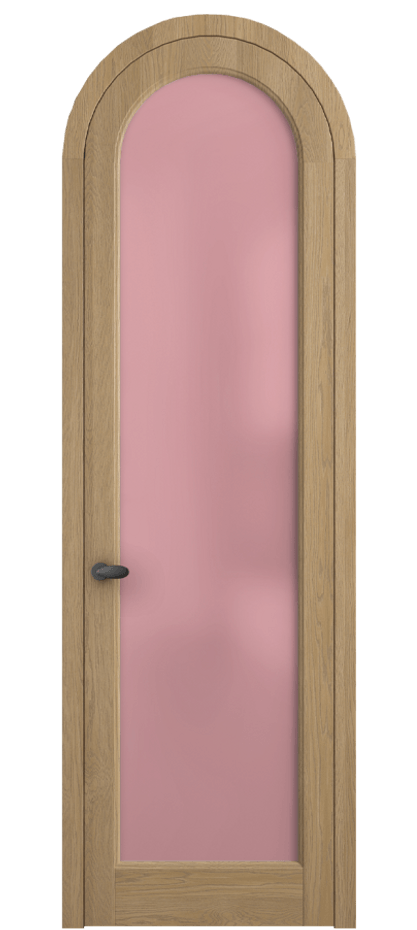 Межкомнатная дверь Палаццо 6814 Дуб соломенный матовый Сатинированное розовое стекло, триплекс Цена 300440 сом | Volhovec