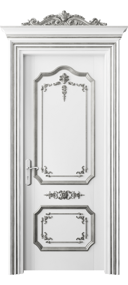 Межкомнатная дверь Imperial 6603 Бук белоснежный серебряный антик  Цена 282610 #CURRENCY# | Volhovec