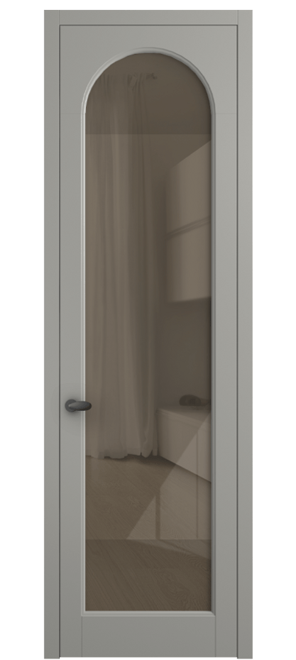 Дверь межкомнатная Палаццо 6804 Матовый нейтральный серый Рефлективное бронзовое стекло "Stopsol", калёное 0536 МНСР Цена 152920 сом Наличники уже входят в базовый комплект. Фабрика дверей Волховец 8 (800) 551 43 19 Межкомнатная дверь Палаццо 6804 Матовый нейтральный серый Рефлективное бронзовое стекло "Stopsol", калёное Цена 152920 сом | Volhovec