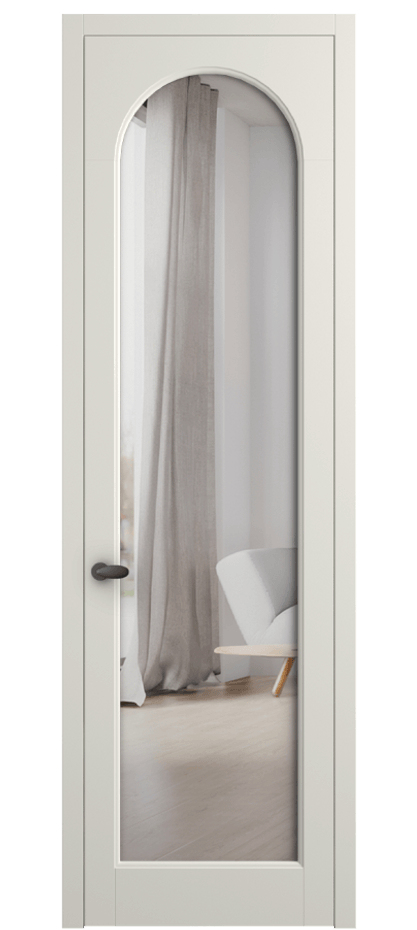 Межкомнатная дверь Палаццо 6804 Матовый жемчужный Двустороннее зеркало, триплекс Цена 144190 сом | Volhovec