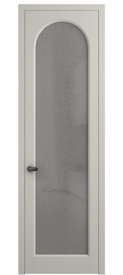 Межкомнатная дверь Палаццо 6804 Матовый облачно-серый Фактурное серое стекло "Лёд", триплекс Цена 150010 сом | Volhovec