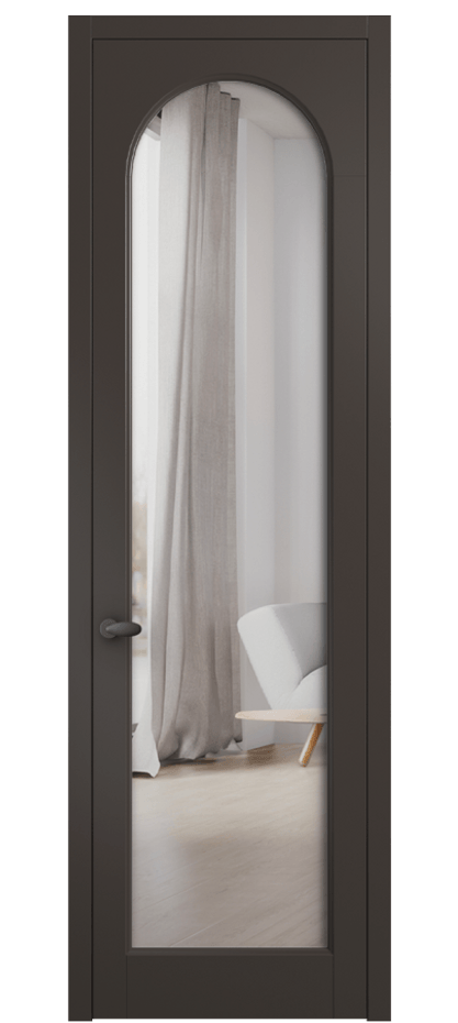 Межкомнатная дверь Палаццо 6804 Матовый антрацит Двустороннее зеркало, триплекс Цена 144190 сом | Volhovec