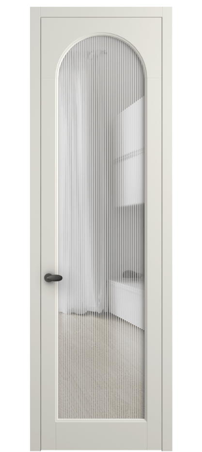 Межкомнатная дверь Палаццо 6804 Матовый жемчужный Рифлёное стекло "Дюна", триплекс Цена 150010 сом | Volhovec