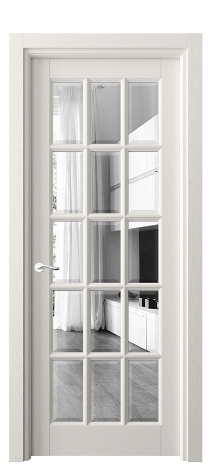 Дверь межкомнатная Лигнум 0708 Дуб пудровый белый Двустороннее зеркало с фацетом, триплекс Гладкий наличник ДПБЛ Цена 239360 сом Наличники уже входят в базовый комплект. Фабрика дверей Волховец 8 (800) 551 43 19 Межкомнатная дверь Лигнум 0708 Дуб пудровый белый Двустороннее зеркало с фацетом, триплекс Цена 239360 сом | Volhovec