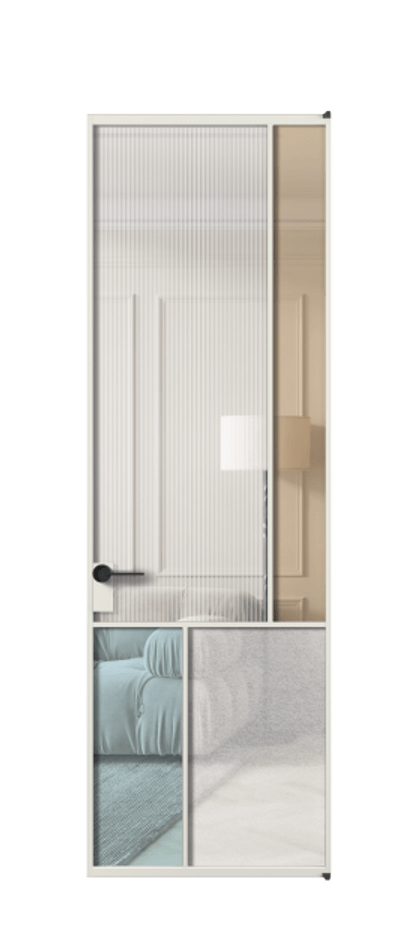 Межкомнатная дверь Mosaic АЛПЛ041.21 Алюминий серый Комбинация стекол Группы 1 и Группы 3 Цена 250240 сом | Volhovec