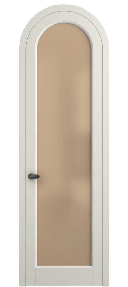 Межкомнатная дверь Палаццо 6814 Матовый жемчужный Сатинированное оранжевое стекло, триплекс Цена 182230 сом | Volhovec