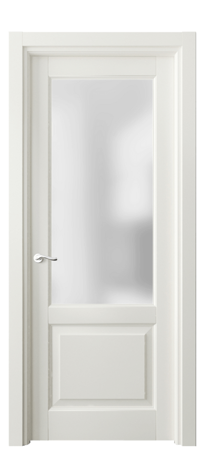 Межкомнатная дверь Лигнум 0740 Матовый жемчужный Сатинированное стекло Цена 139480 сом | Volhovec