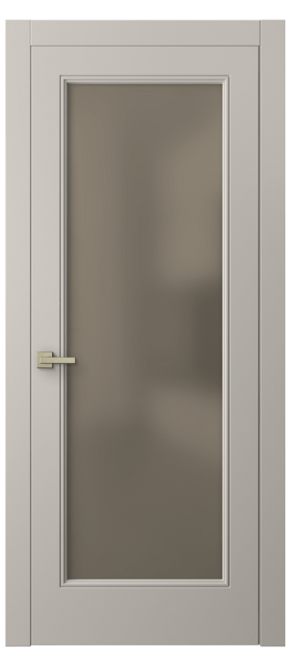 Межкомнатная дверь Linea 8300 Матовый светло-бежевый Сатинированное бронзовое стекло, триплекс Цена 108760 сом | Volhovec