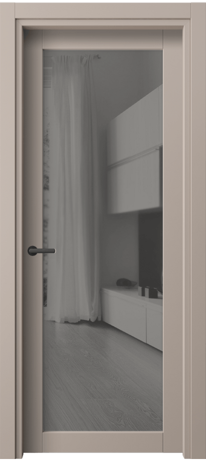 Межкомнатная дверь Нео 2102 ПЭТ серо-коричневый  Двустороннее серое зеркало, триплекс Цена 50810 сом | Volhovec