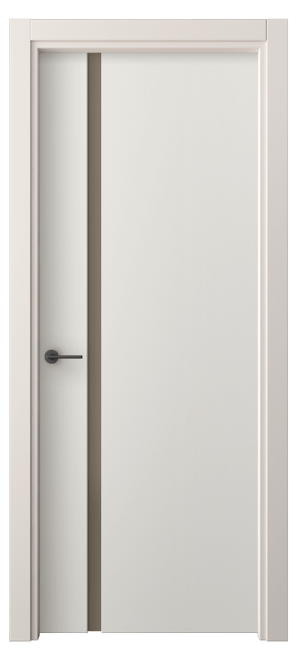 Межкомнатная дверь Фридом 4222 ПЭТ белоснежный Сатинированное бронзовое стекло, триплекс Цена 46230 сом | Volhovec