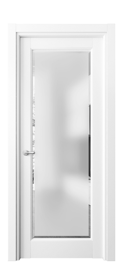 Дверь межкомнатная Тоскана Элегантэ 6300 Матовый белоснежный Сатинированное стекло с фацетом Гладкий наличник МБЛ Цена 137300 сом Наличники уже входят в базовый комплект. Фабрика дверей Волховец 8 (800) 551 43 19 Межкомнатная дверь Тоскана Элегантэ 6300 Матовый белоснежный Сатинированное стекло с фацетом Цена 137300 сом | Volhovec