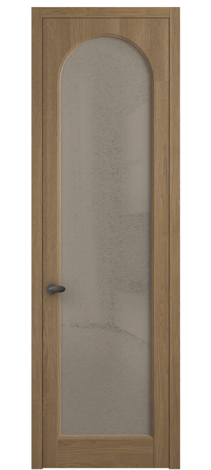 Межкомнатная дверь Палаццо 6804 Дуб мускатный матовый Фактурное бронзовое стекло "Лёд", триплекс Цена 230820 сом | Volhovec