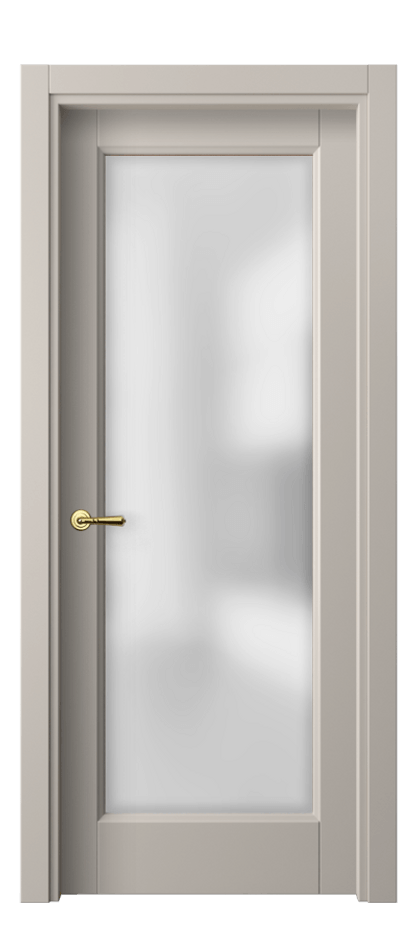 Межкомнатная дверь Галант 1402 Матовый светло-бежевый Сатинированное стекло Цена 76290 сом | Volhovec