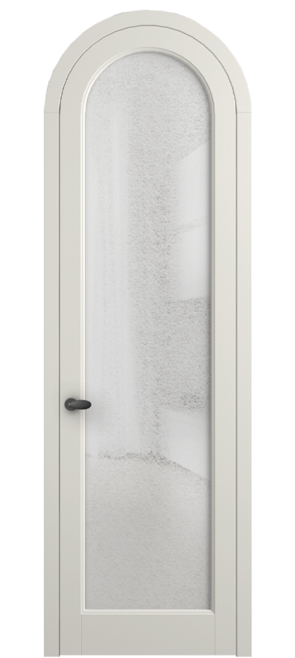 Межкомнатная дверь Палаццо 6814 Матовый жемчужный Фактурное стекло "Лёд", триплекс Цена 884500 AMD | Volhovec