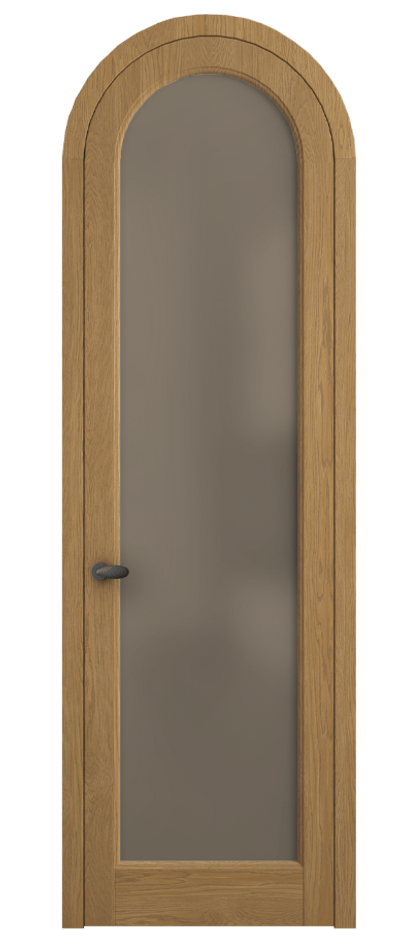 Межкомнатная дверь Палаццо 6814 Дуб солнечный матовый Сатинированное бронзовое стекло, триплекс Цена 206349 ₽ | Volhovec