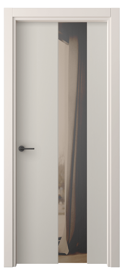 Межкомнатная дверь Freedom 4226 ПЭТ светло-серый Двустороннее бронзовое зеркало, триплекс Цена 58970 сом | Volhovec