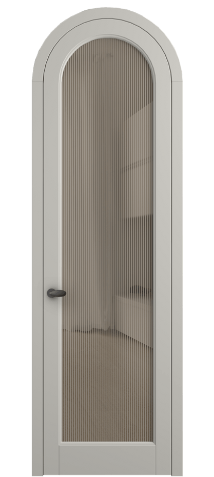 Межкомнатная дверь Палаццо 6814 Матовый тёплый серый Рифлёное бронзовое стекло "Дюна", триплекс Цена 190970 сом | Volhovec