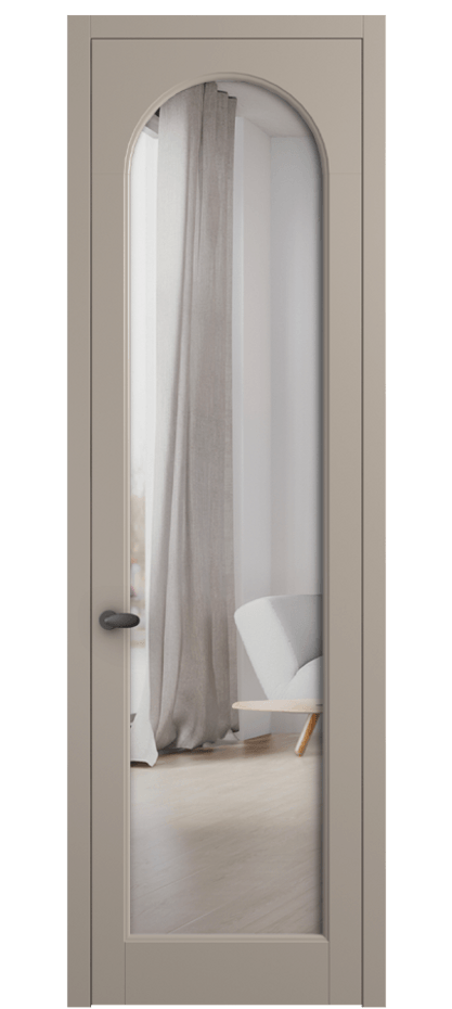 Межкомнатная дверь Палаццо 6804 Матовый бисквитный Двустороннее зеркало, триплекс Цена 144190 сом | Volhovec