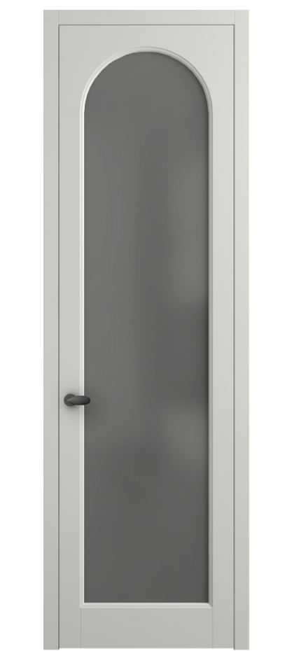 Межкомнатная дверь Палаццо 6804 Матовый серый Сатинированное серое стекло, триплекс Цена 141270 сом | Volhovec