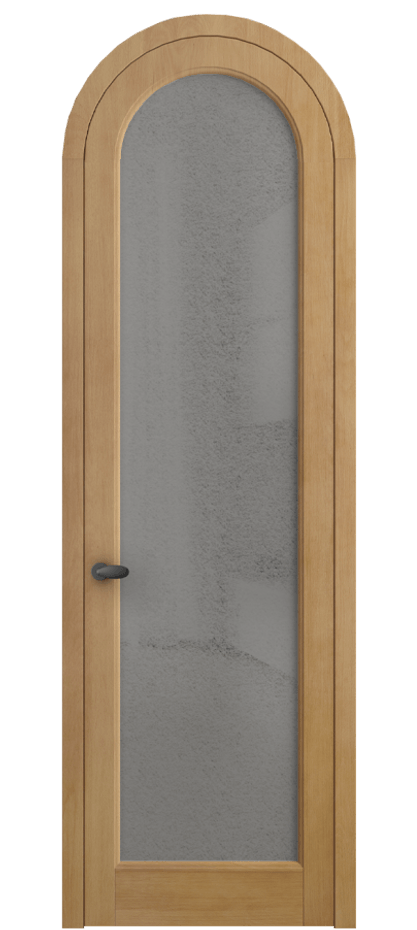 Межкомнатная дверь Палаццо 6814 Бук натуральный матовый Фактурное серое стекло "Лёд", триплекс Цена 264030.2 сом | Volhovec