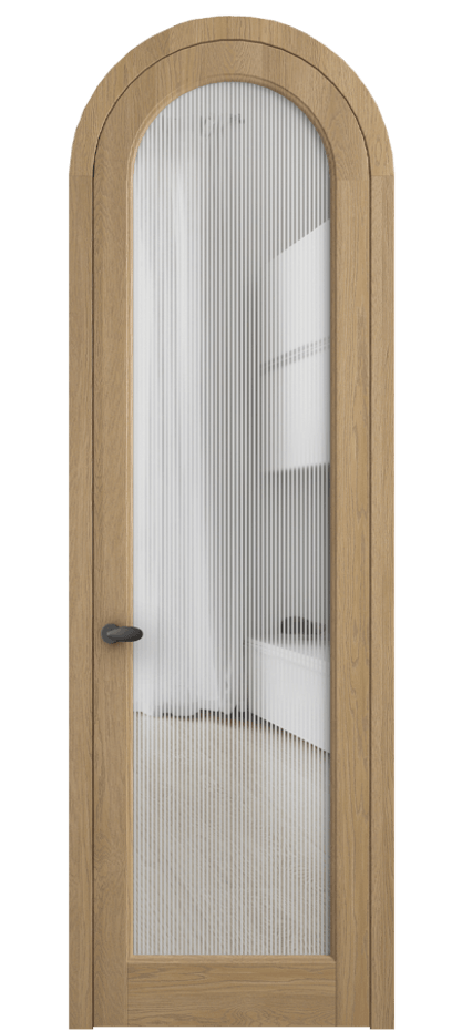 Межкомнатная дверь Палаццо 6814 Дуб соломенный матовый Рифлёное стекло "Дюна", триплекс Цена 309180.2 сом | Volhovec