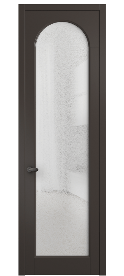 Межкомнатная дверь Палаццо 6804 Матовый антрацит Фактурное стекло "Лёд", триплекс Цена 150010 сом | Volhovec