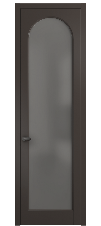 Межкомнатная дверь Палаццо 6804 Матовый антрацит Сатинированное серое стекло, триплекс Цена 141270 сом | Volhovec