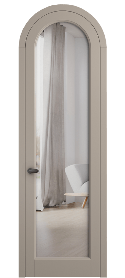 Межкомнатная дверь Палаццо 6814 Матовый бисквитный Двустороннее зеркало, триплекс Цена 185140 сом | Volhovec