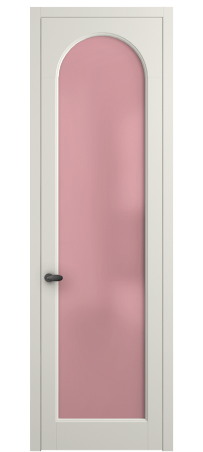 Межкомнатная дверь Палаццо 6804 Матовый жемчужный Сатинированное розовое стекло, триплекс Цена 141270 сом | Volhovec