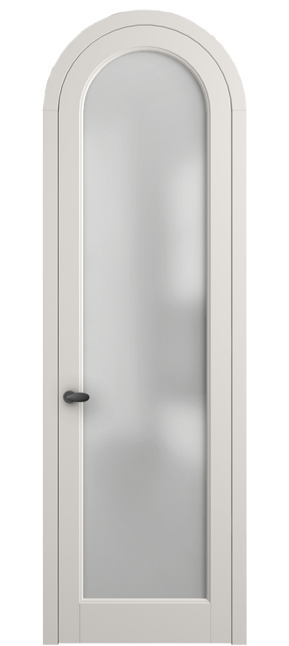 Межкомнатная дверь Палаццо 6814 Матовый пудровый белый Сатинированное стекло Цена 186740 сом | Volhovec