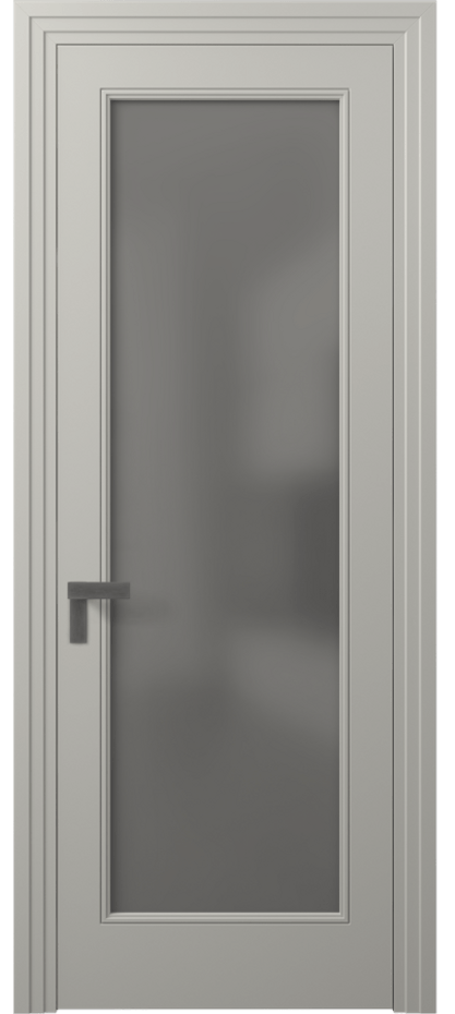 Межкомнатная дверь Rocca 8300 Матовый тёплый серый Сатинированное серое стекло, триплекс Цена 120701 сом | Volhovec