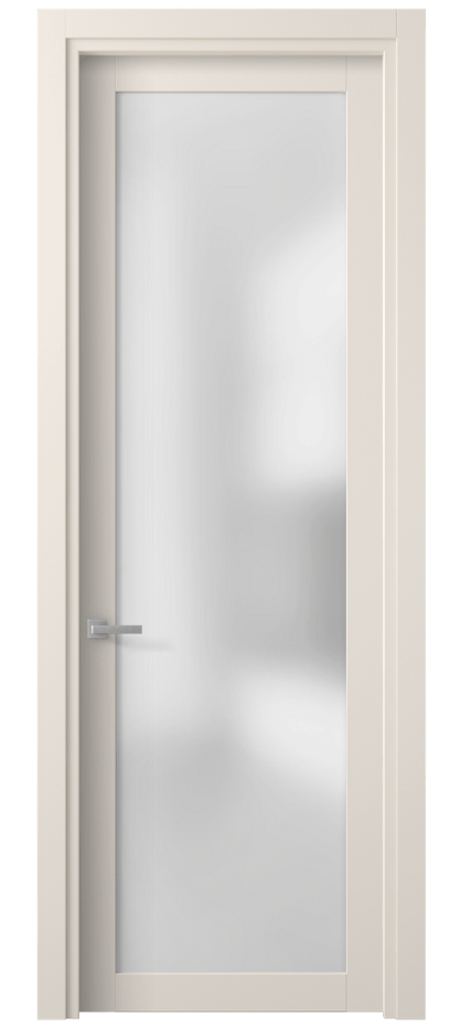 Межкомнатная дверь Planum 2102 ПЭТ кремово-белый Сатинированное стекло Цена 36920 сом | Volhovec