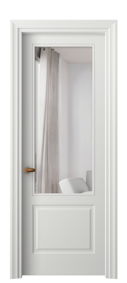 Межкомнатная дверь Эссе 8552 Матовый светло-серый Двустороннее зеркало, триплекс Цена 109490 сом | Volhovec