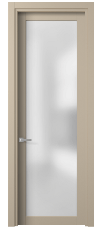 Межкомнатная дверь Planum 2102 ПЭТ серо-коричневый  Сатинированное стекло Цена 36920 сом | Volhovec